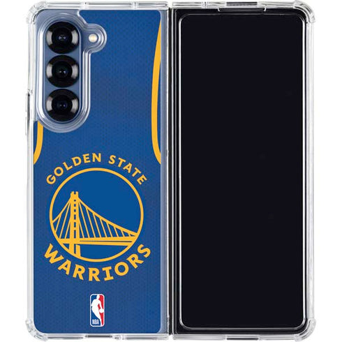 NBA Golden State Warriors Jersey Galaxy Z Fold6 Clear Case